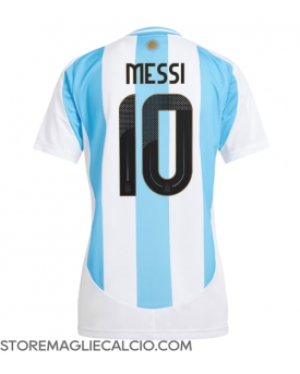 Argentina Lionel Messi #10 Maglia Gara Casa Repliche Copa America 2024 Donna